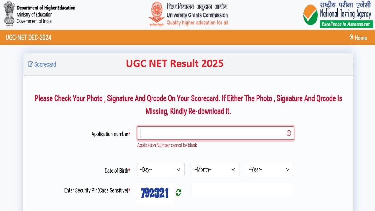 UGC NET Result 2025
